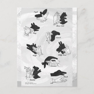 Schattenpuppen Postkarte