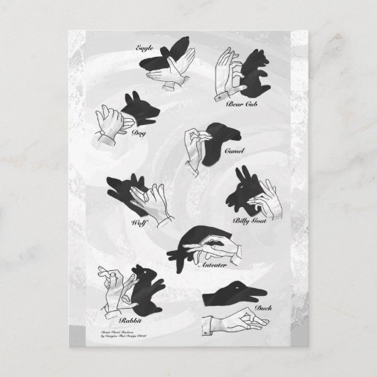 Schattenpuppen Postkarte (Vorderseite)