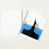 Schattenriss der Freiheitsstatue New York Skyline Planer (Anzeige)