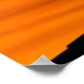 Schattenriss einer Pagode Poster (Ecke)