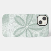 Schattenriss Sanddollar iPhone Hülle (Rückseite (Horizontal))