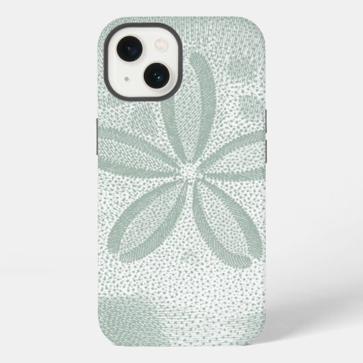 Schattenriss Sanddollar iPhone Hülle (Rückseite)