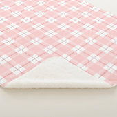 Schattenrosa Kariert Sherpadecke (3/4)