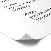 SchattenSelbstreflexion Ermutigung Inspirationsged Poster (Ecke)