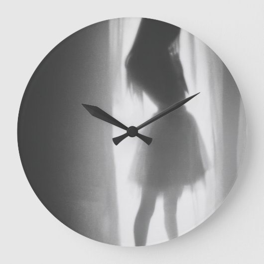 Schattentänze am Fenster Große Wanduhr (Vorderseite)