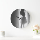 Schattentänze am Fenster Große Wanduhr (Zuhause)