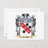 Schattenüberzug von Waffen - Familienwappen Postkarte (Vorne/Hinten)