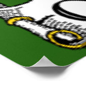 Schattenüberzug von Waffendrucken Poster (Ecke)