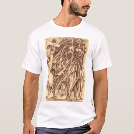 Schattenweibenstift-Kunst T-Shirt (Vorderseite)