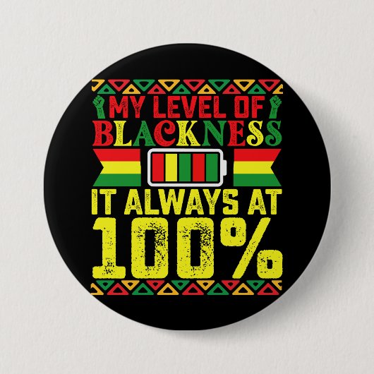 Schattenzustand im 19. Jahrhundert schwarze Geschi Button (Vorderseite)