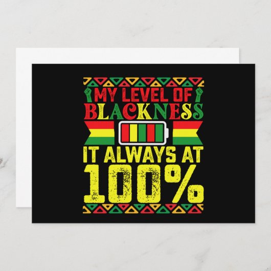 Schattenzustand im 19. Jahrhundert schwarze Geschi Einladung (Vorne/Hinten)