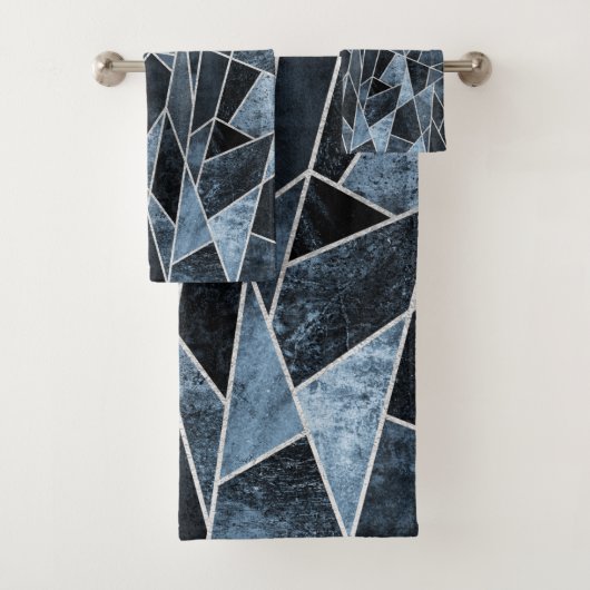 Schattierblau Badhandtuch Set (Insitu)