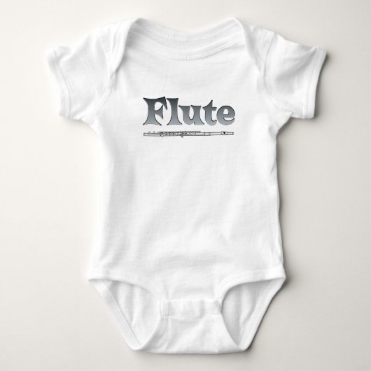 Schattierflute Baby Strampler (Vorderseite)