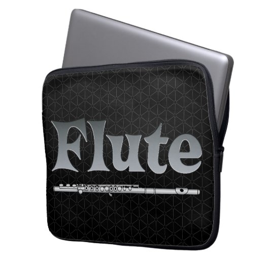 Schattierflute Laptopschutzhülle (Vorderseite Links)