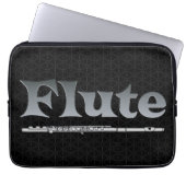 Schattierflute Laptopschutzhülle (Vorderseite)