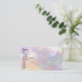 Schattiert n-Farben Visitenkarte (Stehend Vorderseite)