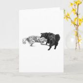 Schattierte Grüße, Haustiergrüße Karte (Gelbe Blume)