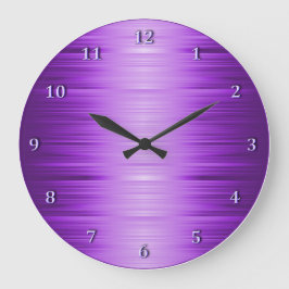 Schattierte lila violette Lavendel-Wand-Uhr Große Wanduhr