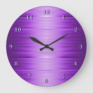 Schattierte lila violette Lavendel-Wand-Uhr Große Wanduhr