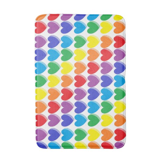 Schattierte Regenbogenhörer Badematte (Vorderseite Vertikal)