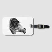 Schattierte Reisen, Pug-ID Gepäckanhänger (Vorderseite (Horizontal))