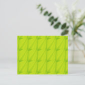 Schattierter grüner Blitz Postkarte (Stehend Vorderseite)