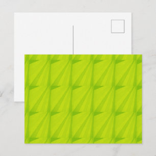 Schattierter grüner Blitz Postkarte