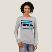 Schattierter, hellblauer, horizontaler Südwestausb Tri-Blend Shirt (Volle Vorderseite)