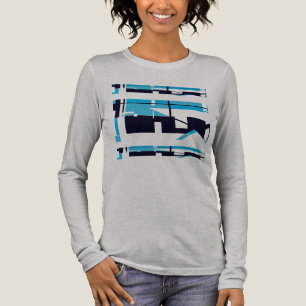 Schattierter, hellblauer, horizontaler Südwestausb Tri-Blend Shirt