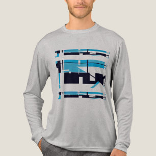 Schattierter, hellblauer, horizontaler Südwestausb Tri-Blend Shirt