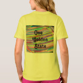 Schattierter Regenbogen abstrakte Kunst Ein Kalifo T-Shirt (Rückseite)