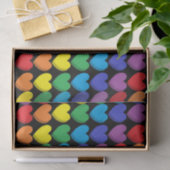 Schattierter Regenbogen schwarz Seidenpapier (Geschenk)