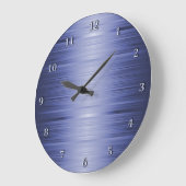 Schattierter Saphire Navy Blue Wall Clock Große Wanduhr (Winkel)