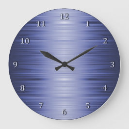 Schattierter Saphire Navy Blue Wall Clock Große Wanduhr