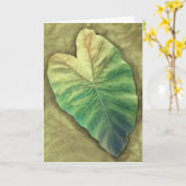 Schattiertes Blatt Karte (Gelbe Blume)