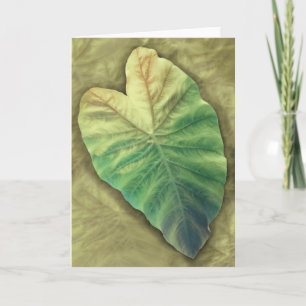 Schattiertes Blatt Karte