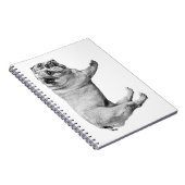 Schattiertes Bulldog-Field-Notebook Notizblock (Rechte Seite)