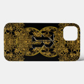 Schattiertes Vicesport-Monogramm Case-Mate iPhone Hülle (Rückseite (Horizontal))