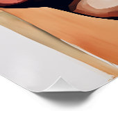 Schattierungen amerikanischer schwarzer Frauenkuns Poster (Ecke)