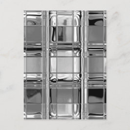 Schattierungen aus grauem Glasmosaik Postkarte