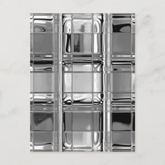 Schattierungen aus grauem Glasmosaik Postkarte (Vorderseite)