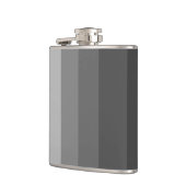 Schattierungen aus grauem Vinyl-Wrapped Flask Flachmann (Links)
