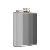 Schattierungen aus grauem Vinyl-Wrapped Flask Flachmann (Rechts)