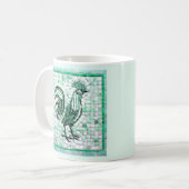 Schattierungen der Art des grünen und schwarzen Mo Kaffeetasse (Vorderseite Links)