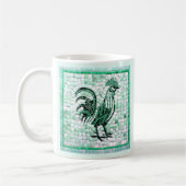 Schattierungen der Art des grünen und schwarzen Mo Kaffeetasse (Links)