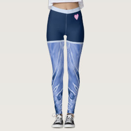 Schattierungen der blauen Gefärbte Krawatte mit ro Leggings
