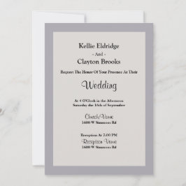 Schattierungen der Gerahmten Hochzeitsfeier Einladung