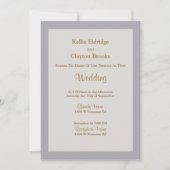 Schattierungen der Gerahmten Hochzeitsfeier Einladung (Vorderseite)