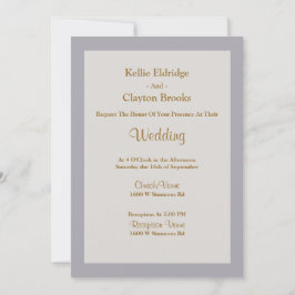 Schattierungen der Gerahmten Hochzeitsfeier Einladung