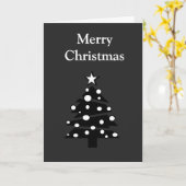 Schattierungen der grauen Weihnachtskarte Karte (Gelbe Blume)